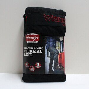 NWT Wrangler Workwear Heavyweight Thermal Pant Extra Large or XL 40-42 in Black